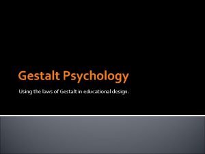 Law of gestalt