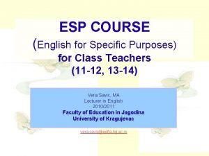 Esp class