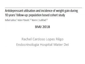 BMJ 2018 Rachel Cardoso Lopes Rgo Endocrinologia Hospital