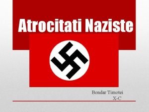 Atrocitati Naziste Bondar Timotei XC Noapte de cristal