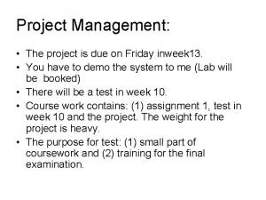 Friday project management