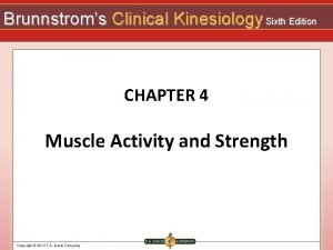 Brunnstroms Clinical Kinesiology Sixth Edition CHAPTER 4 Muscle