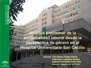 San Cecilio Granada Servicio Andaluz de Salud CONSEJERA