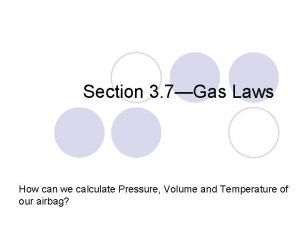 What gas law relates pressure and temperature