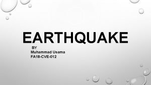 Earthquake richter scale