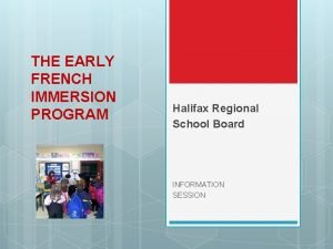 French immersion schools in halifax