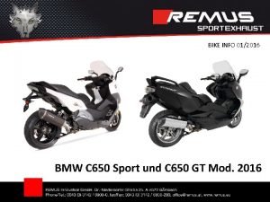 BIKE INFO 012016 BMW C 650 Sport und