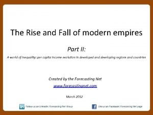 The Rise and Fall of modern empires Part