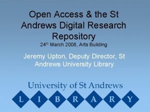 St andrews thesis repository