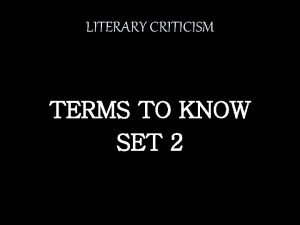 Uil literary criticism study guide