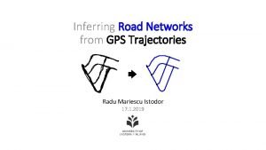 Inferring Road Networks from GPS Trajectories Radu Mariescu