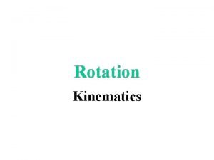 Linear kinematic equations