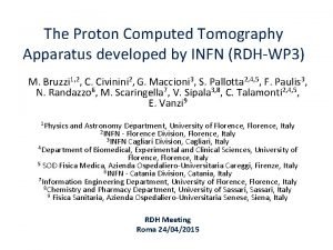 The Proton Computed Tomography Apparatus developed by INFN