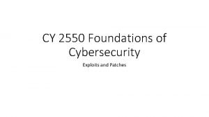 Foundations of cybersecurity northeastern