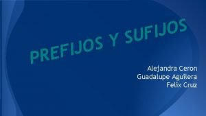 Sufijo teca Sufijo teca