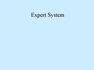 Expert system life cycle