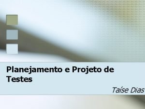 Plano de teste exemplo