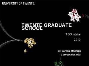 Tgs utwente Tgs utwente