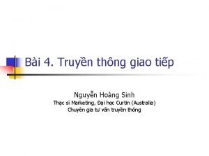 Bi 4 Truyn thng giao tip Nguyn Hong