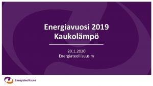 Energiavuosi 2020