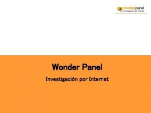 Wonder investigacion