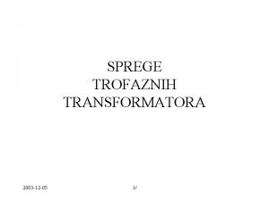 Sprega transformatora