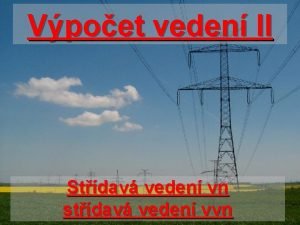 Vpoet veden II Stdav veden vn stdav veden