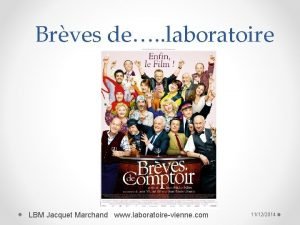 Brves de laboratoire LBM Jacquet Marchand www laboratoirevienne
