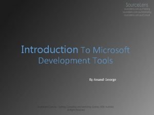 Ms development tools