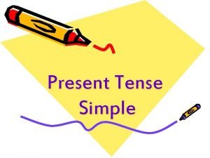 Definition of simple present tense