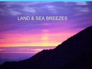 Land breeze and sea breeze animation