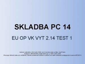 Skladba pc