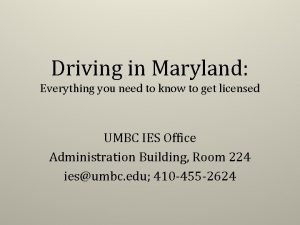 Ies umbc