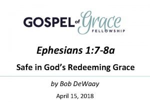 Ephesians 1 7-8