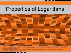 Quotient property of logarithms