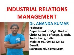 What is industrial relations in hrm