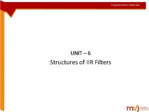 Structure of iir filter