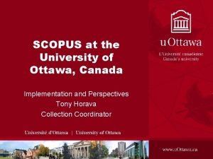 Scopus uottawa