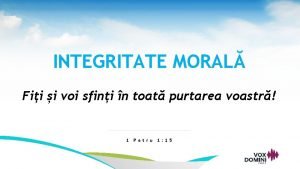 Integritatea morala