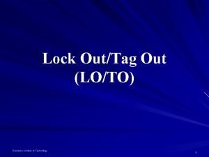 Lock OutTag Out LOTO Rochester Institute of Technology