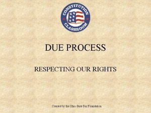 Substantive vs procedural due process