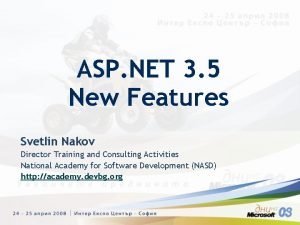 ASP NET 3 5 New Features Svetlin Nakov