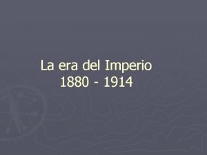 Caracteristicas del imperialismo