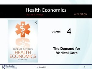 MODERN Health LABOR Economics ECONOMICS 12 6 TH