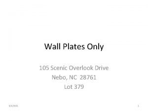 Wall Plates Only 105 Scenic Overlook Drive Nebo