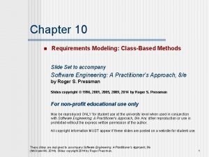 Class based modeling in software engineering
