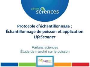 Protocole dchantillonnage chantillonnage de poisson et application Life