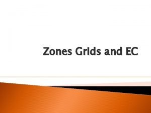 Zones Grids and EC Perfection The Goal Perfection