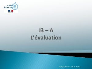 J 3 A Lvaluation Collges IEN ASH IEN J 3 A Lvaluation Collges IEN ASH IEN