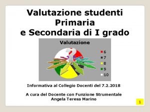 Valutazione studenti Primaria e Secondaria di I grado